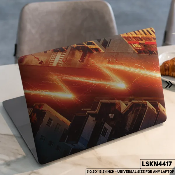 DDecorator Flash Justice League Matte Finished Removable Waterproof Laptop Sticker & Laptop Skin (Including FREE Accessories) - LSKN4417 - DDecorator