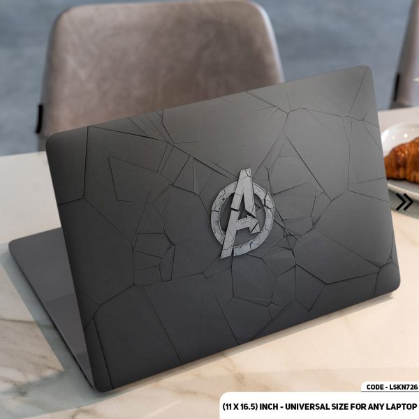 DDecorator Avengers Logo Matte Finished Removable Waterproof Laptop Sticker & Laptop Skin (Including FREE Accessories) - LSKN726 - DDecorator
