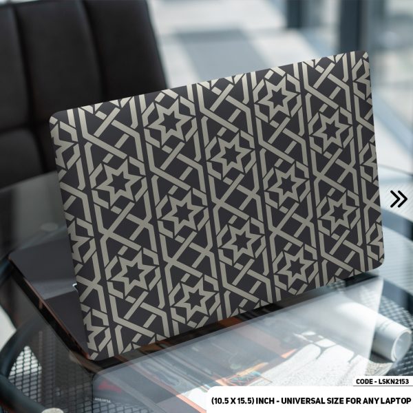 DDecorator Seamless Geomatric Pattern Matte Finished Removable Waterproof Laptop Sticker & Laptop Skin (Including FREE Accessories) - LSKN2153 - DDecorator