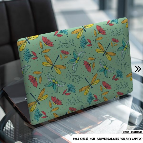 DDecorator Butterfly Pattern Seamless Design Matte Finished Removable Waterproof Laptop Sticker & Laptop Skin (Including FREE Accessories) - LSKN2385 - DDecorator
