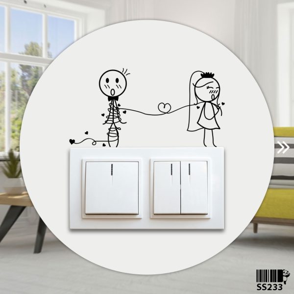 DDecorator Cute Boy & Girl Wall Stickers & Decals Home Decor Wall Decor Removable Vinyl Wall Sticker - SS233 - DDecorator
