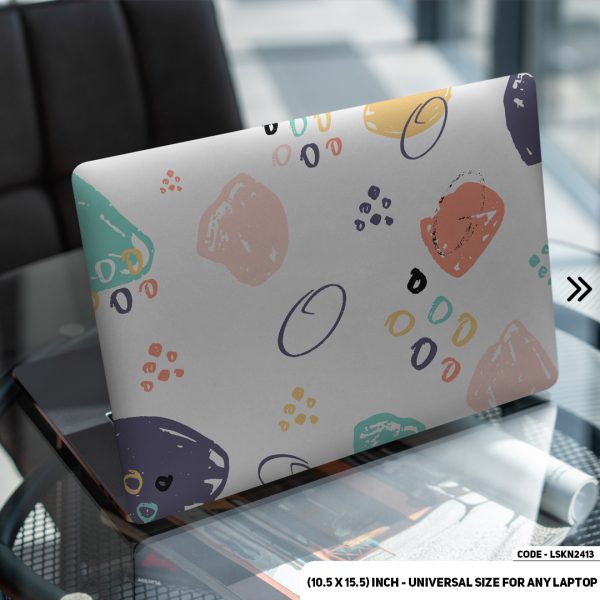 DDecorator Seamless Geomatric Pattern Matte Finished Removable Waterproof Laptop Sticker & Laptop Skin (Including FREE Accessories) - LSKN2413 - DDecorator