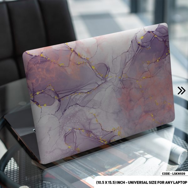 DDecorator Pink Marble Texture Matte Finished Removable Waterproof Laptop Sticker & Laptop Skin (Including FREE Accessories) - LSKN939 - DDecorator