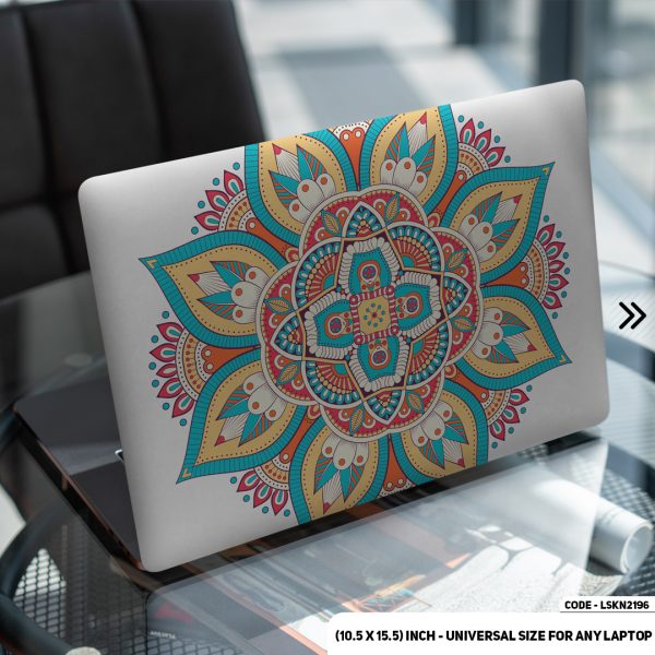 DDecorator Seamless Geomatric Pattern Matte Finished Removable Waterproof Laptop Sticker & Laptop Skin (Including FREE Accessories) - LSKN2196 - DDecorator