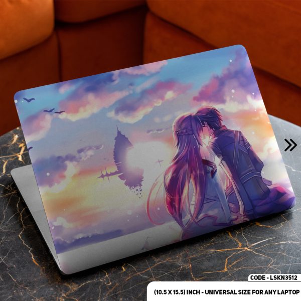 DDecorator Anime Character Illustration Matte Finished Removable Waterproof Laptop Sticker & Laptop Skin (Including FREE Accessories) - LSKN3512 - DDecorator