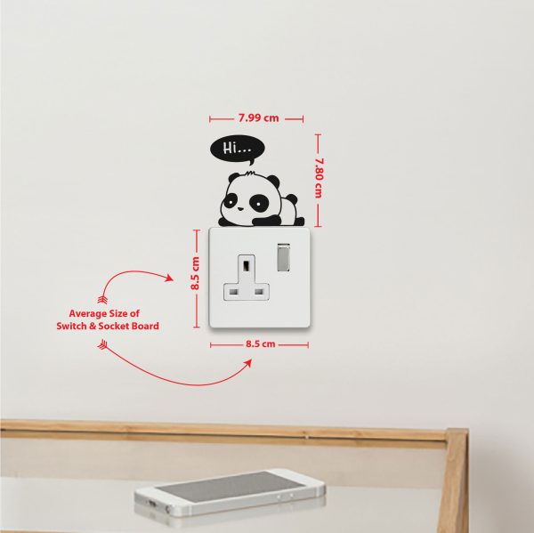 DDecorator Sleeping Panda (Hi) Wall Stickers & Decals Home Decor Wall Decor Removable Vinyl Wall Sticker - SS211 - DDecorator