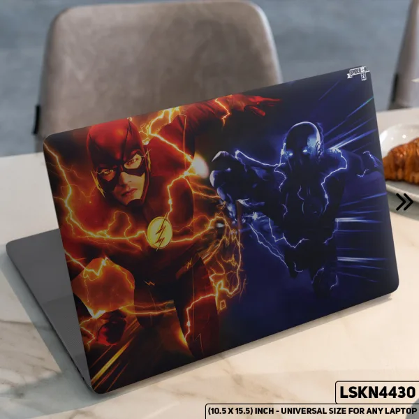 DDecorator Flash Justice League Matte Finished Removable Waterproof Laptop Sticker & Laptop Skin (Including FREE Accessories) - LSKN4430 - DDecorator