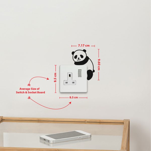 DDecorator Climbing Panda Wall Stickers & Decals Home Decor Wall Decor Removable Vinyl Wall Sticker - SS217 - DDecorator