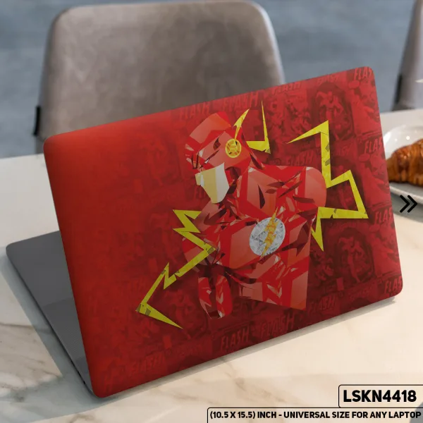DDecorator Flash Justice League Matte Finished Removable Waterproof Laptop Sticker & Laptop Skin (Including FREE Accessories) - LSKN4418 - DDecorator