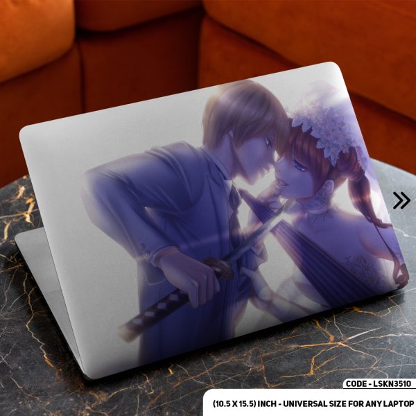 DDecorator Anime Character Illustration Matte Finished Removable Waterproof Laptop Sticker & Laptop Skin (Including FREE Accessories) - LSKN3510 - DDecorator