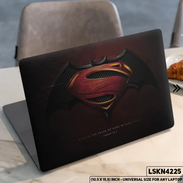 DDecorator Superman Matte Finished Removable Waterproof Laptop Sticker & Laptop Skin (Including FREE Accessories) - LSKN4225 - DDecorator