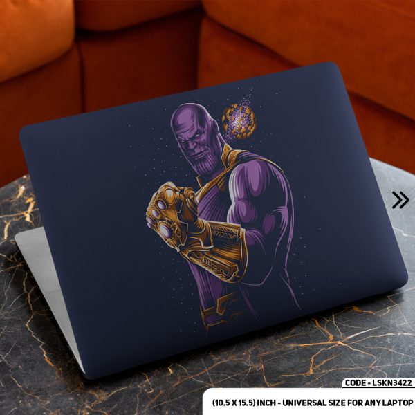 DDecorator Thanos Hand Matte Finished Removable Waterproof Laptop Sticker & Laptop Skin (Including FREE Accessories) - LSKN3422 - DDecorator