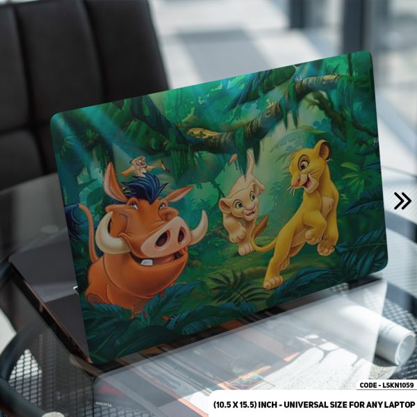 DDecorator The Lion King Matte Finished Removable Waterproof Laptop Sticker & Laptop Skin (Including FREE Accessories) - LSKN1059 - DDecorator