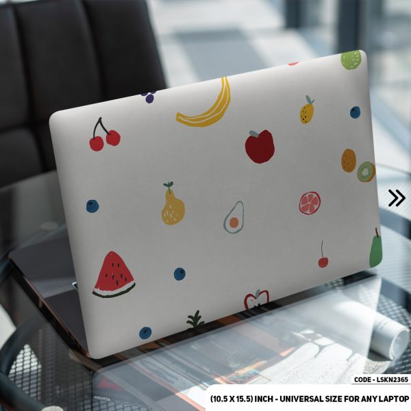 DDecorator Fruit Pattern Seamless Design Matte Finished Removable Waterproof Laptop Sticker & Laptop Skin (Including FREE Accessories) - LSKN2365 - DDecorator