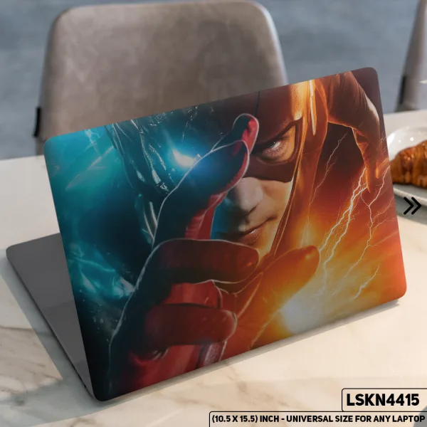 DDecorator Flash Justice League Matte Finished Removable Waterproof Laptop Sticker & Laptop Skin (Including FREE Accessories) - LSKN4415 - DDecorator