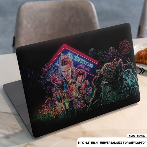 DDecorator Stranger Things Matte Finished Removable Waterproof Laptop Sticker & Laptop Skin (Including FREE Accessories) - LSKN657 - DDecorator