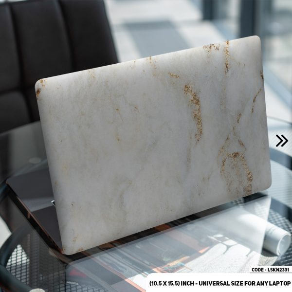 DDecorator Liquid Marble Texture Matte Finished Removable Waterproof Laptop Sticker & Laptop Skin (Including FREE Accessories) - LSKN2331 - DDecorator