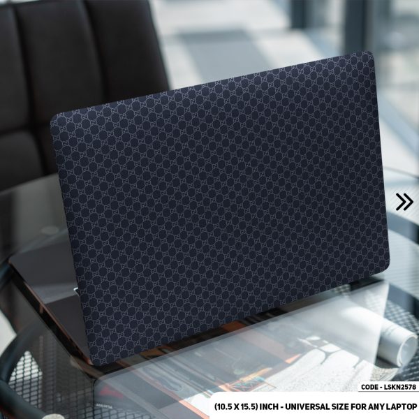DDecorator Luxury Brand Iconic Pattern Matte Finished Removable Waterproof Laptop Sticker & Laptop Skin (Including FREE Accessories) - LSKN2578 - DDecorator