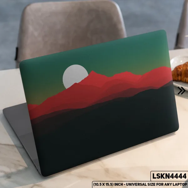 DDecorator Landscape Digital Illustration Matte Finished Removable Waterproof Laptop Sticker & Laptop Skin (Including FREE Accessories) - LSKN4444 - DDecorator