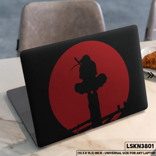 DDecorator NARUTO Anime Character Illustration Matte Finished Removable Waterproof Laptop Sticker & Laptop Skin (Including FREE Accessories) - LSKN3801 - DDecorator