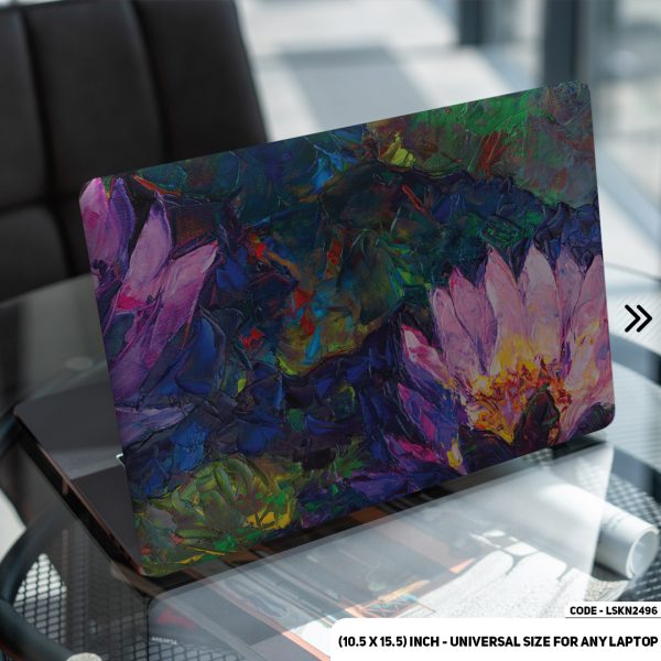 DDecorator Hand Painting Ink Design Matte Finished Removable Waterproof Laptop Sticker & Laptop Skin (Including FREE Accessories) - LSKN2496 - DDecorator