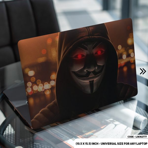 DDecorator Anonymous Boy Matte Finished Removable Waterproof Laptop Sticker & Laptop Skin (Including FREE Accessories) - LSKN2777 - DDecorator