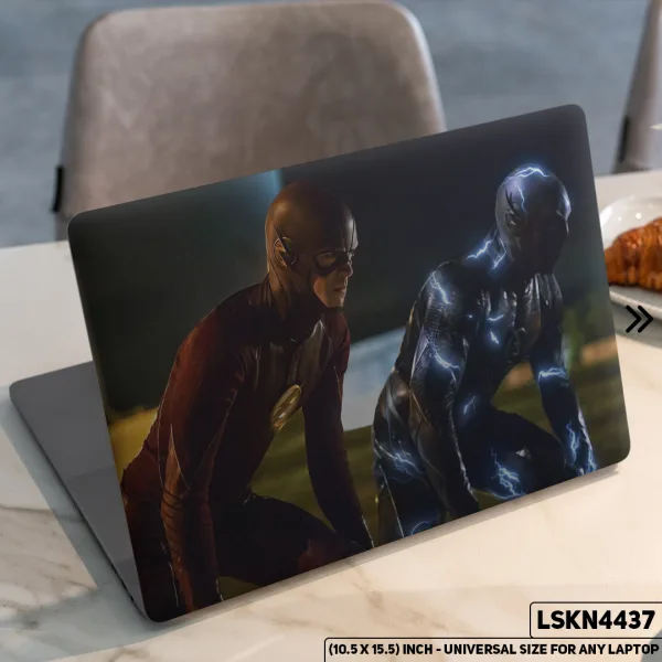 DDecorator Flash Justice League Matte Finished Removable Waterproof Laptop Sticker & Laptop Skin (Including FREE Accessories) - LSKN4437 - DDecorator