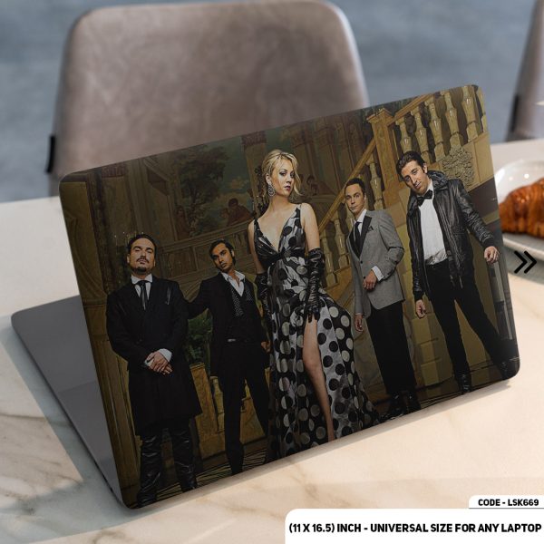DDecorator The Big Bang Theory Matte Finished Removable Waterproof Laptop Sticker & Laptop Skin (Including FREE Accessories) - LSKN669 - DDecorator