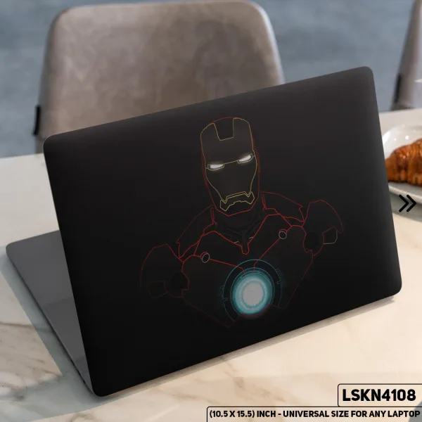 DDecorator Iron Man Marvel Matte Finished Removable Waterproof Laptop Sticker & Laptop Skin (Including FREE Accessories) - LSKN4108 - DDecorator
