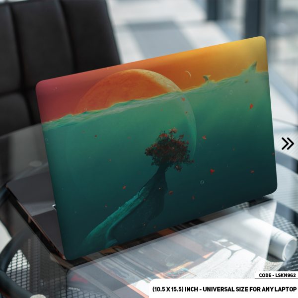 DDecorator Abstract Art Matte Finished Removable Waterproof Laptop Sticker & Laptop Skin (Including FREE Accessories) - LSKN962 - DDecorator