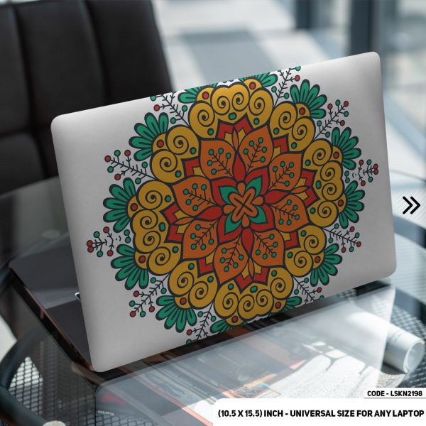 DDecorator Seamless Geomatric Pattern Matte Finished Removable Waterproof Laptop Sticker & Laptop Skin (Including FREE Accessories) - LSKN2198 - DDecorator