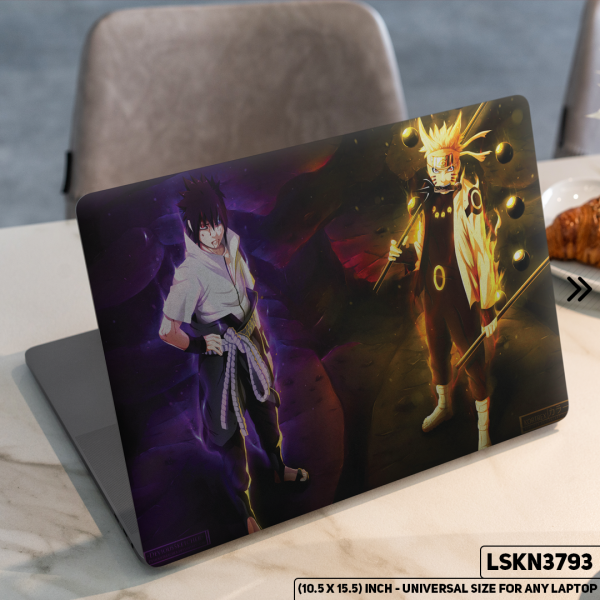 DDecorator NARUTO Anime Character Illustration Matte Finished Removable Waterproof Laptop Sticker & Laptop Skin (Including FREE Accessories) - LSKN3793 - DDecorator