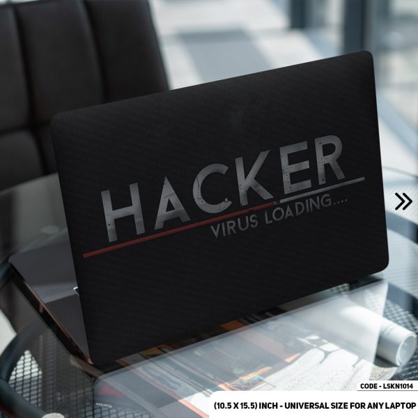 DDecorator Hacker Logo Matte Finished Removable Waterproof Laptop Sticker & Laptop Skin (Including FREE Accessories) - LSKN1014 - DDecorator