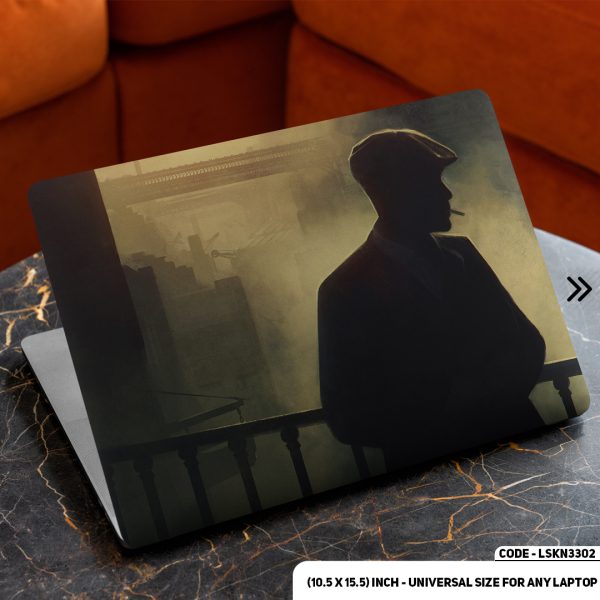 DDecorator Thomas Shelby - Peaky Blinders Matte Finished Removable Waterproof Laptop Sticker & Laptop Skin (Including FREE Accessories) - LSKN3302 - DDecorator