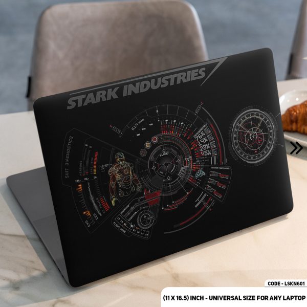 DDecorator Tony Stark Industries Matte Finished Removable Waterproof Laptop Sticker & Laptop Skin (Including FREE Accessories) - LSKN601 - DDecorator