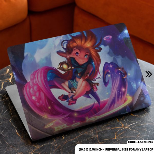DDecorator Anime Character Illustration Matte Finished Removable Waterproof Laptop Sticker & Laptop Skin (Including FREE Accessories) - LSKN3593 - DDecorator