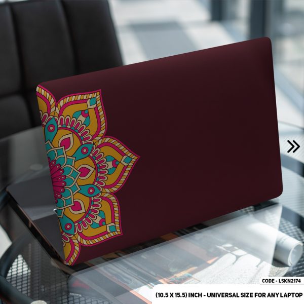 DDecorator Seamless Geomatric Pattern Matte Finished Removable Waterproof Laptop Sticker & Laptop Skin (Including FREE Accessories) - LSKN2174 - DDecorator