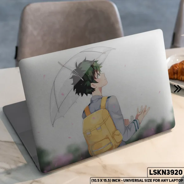 DDecorator Anime Character Illustration Matte Finished Removable Waterproof Laptop Sticker & Laptop Skin (Including FREE Accessories) - LSKN3920 - DDecorator
