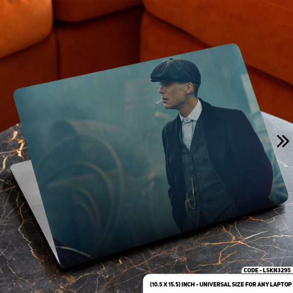 DDecorator Thomas Shelby - Peaky Blinders Matte Finished Removable Waterproof Laptop Sticker & Laptop Skin (Including FREE Accessories) - LSKN3295 - DDecorator