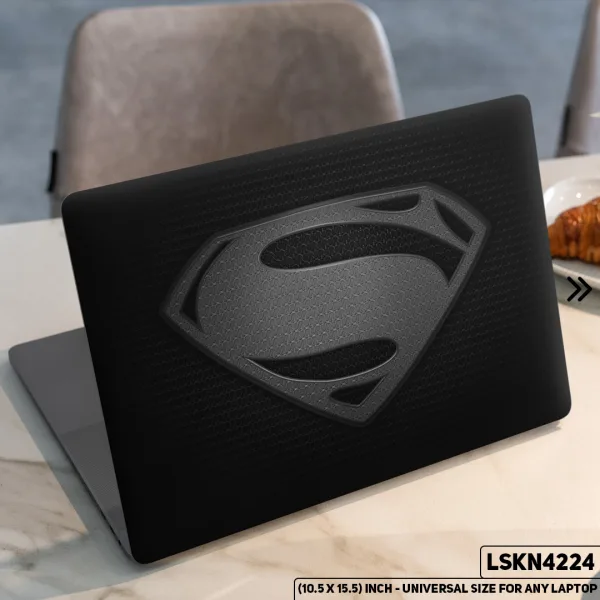 DDecorator Superman Matte Finished Removable Waterproof Laptop Sticker & Laptop Skin (Including FREE Accessories) - LSKN4224 - DDecorator