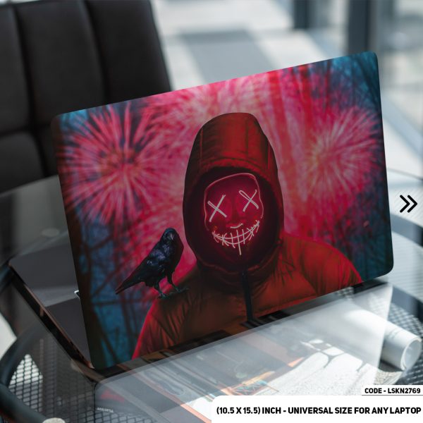 DDecorator Digital Character Neon Matte Finished Removable Waterproof Laptop Sticker & Laptop Skin (Including FREE Accessories) - LSKN2769 - DDecorator