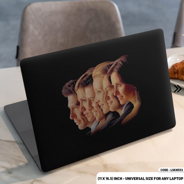 DDecorator Headshot of FRIENDS All Carecter Matte Finished Removable Waterproof Laptop Sticker & Laptop Skin (Including FREE Accessories) - LSKN553 - DDecorator
