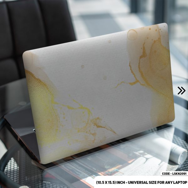 DDecorator Marble Texture Matte Finished Removable Waterproof Laptop Sticker & Laptop Skin (Including FREE Accessories) - LSKN2091 - DDecorator