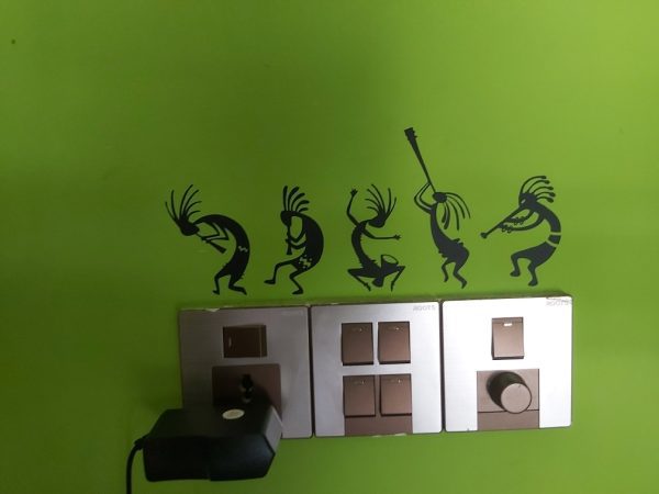 DDecorator Kokopelli Band Playing Wall Stickers & Decals Home Decor Wall Decor Removable Vinyl Wall Sticker - SS188 - DDecorator
