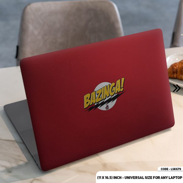 DDecorator The Big Bang Theory Matte Finished Removable Waterproof Laptop Sticker & Laptop Skin (Including FREE Accessories) - LSKN679 - DDecorator