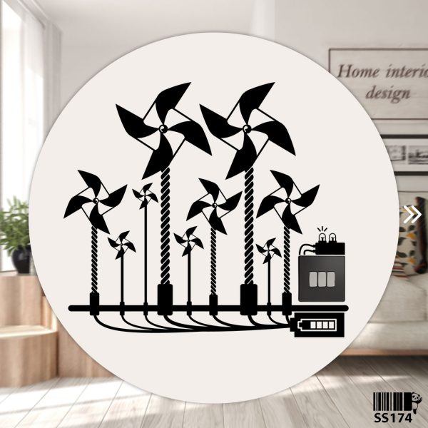 DDecorator Jungle of Windmills Wall Stickers & Decals Home Decor Wall Decor Removable Vinyl Wall Sticker - SS174 - DDecorator