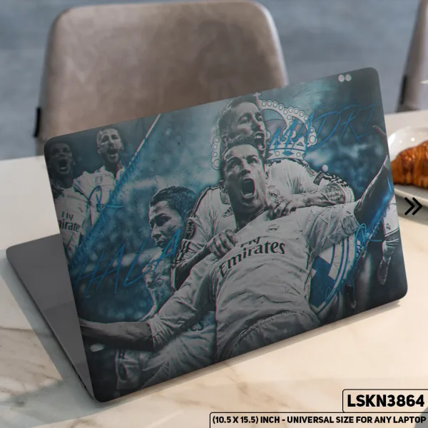 DDecorator CR7 - Cristiano Ronaldo FIFA World Cup Matte Finished Removable Waterproof Laptop Sticker & Laptop Skin (Including FREE Accessories) - LSKN3864 - DDecorator