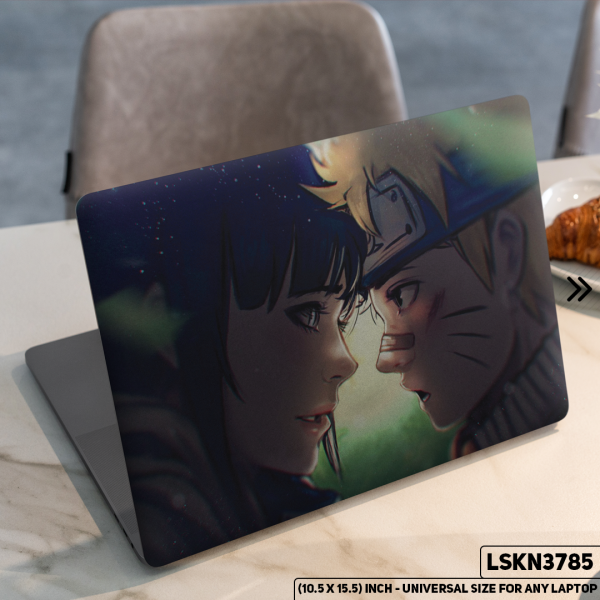 DDecorator NARUTO Anime Character Illustration Matte Finished Removable Waterproof Laptop Sticker & Laptop Skin (Including FREE Accessories) - LSKN3785 - DDecorator