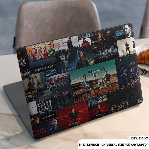 DDecorator Movie Poster Collage Matte Finished Removable Waterproof Laptop Sticker & Laptop Skin (Including FREE Accessories) - LSKN700 - DDecorator