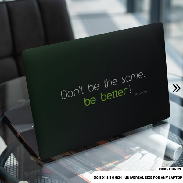 DDecorator Motivational Quote Matte Finished Removable Waterproof Laptop Sticker & Laptop Skin (Including FREE Accessories) - LSKN921 - DDecorator